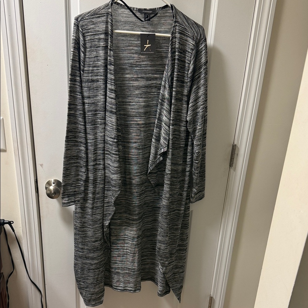 Atmosphere Charcoal Heather Duster style Cardigan